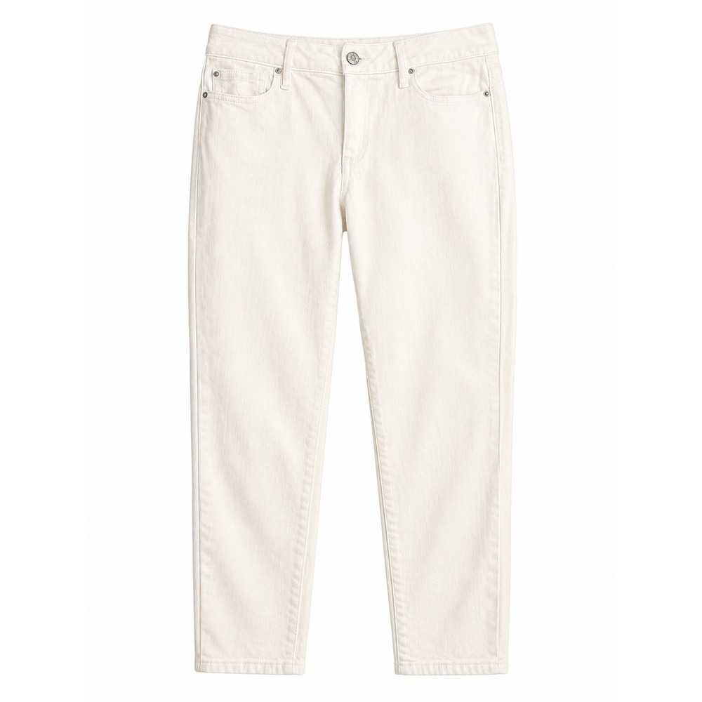 Lilly Pulitzer Babe Capri Jeans – White – Size 6 – Classic 5-Pocket – Cropped